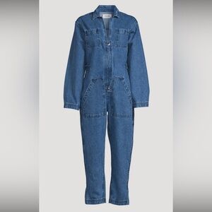 STILL HERE New York Selma Denim Blue Boilersuit